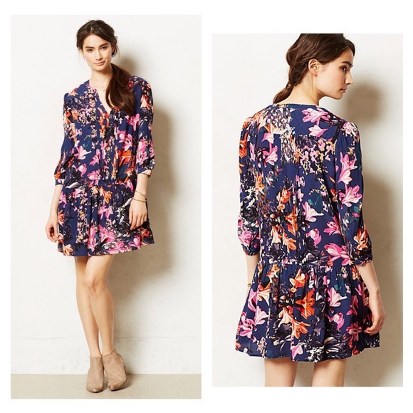 Anthropologie caravana drop waist dress with pockets-maeve - Picture 1 of 6